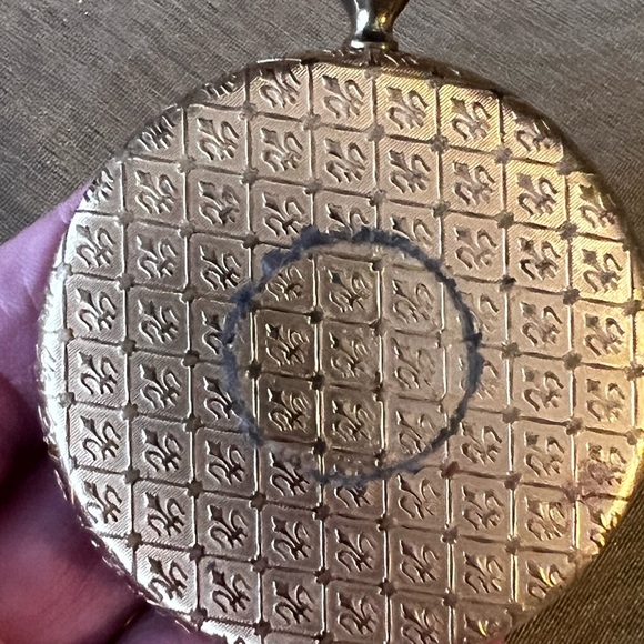 VINTAGE ESTEE LAUDER POWDER COMPACT 1960s Gold Tone & Mother Of Pearl - Picture 2 of 13